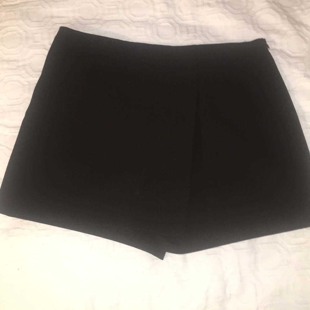 Black wrap shorts